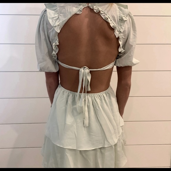 Sage cut out dress - Picture 2 of 2